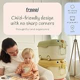 Froppi 70L Toy Box with Lid Pink on Wheels 2 Pack XL Storage view 9