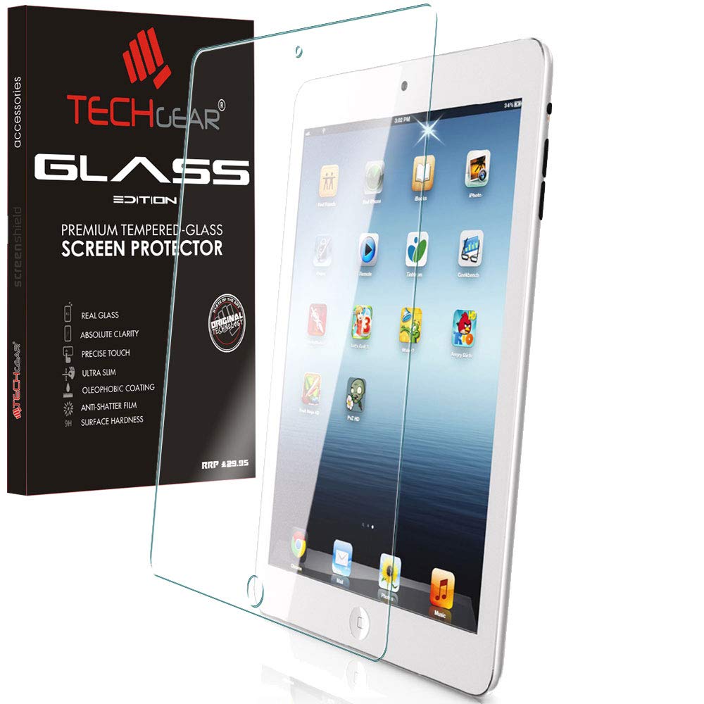 TECHGEAR Screen Protector for iPad 4/3/2, GLASS Edition Tempered Glass, 1 Pack