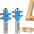 Ogee Rail and Stile Router Bit Set, Newdeli 1/2 Shank Tungsten Cabinet Edged Door Router Bit, Raised Panel Milling Cutter Tools, for Doors, Frames, Cabinets and More