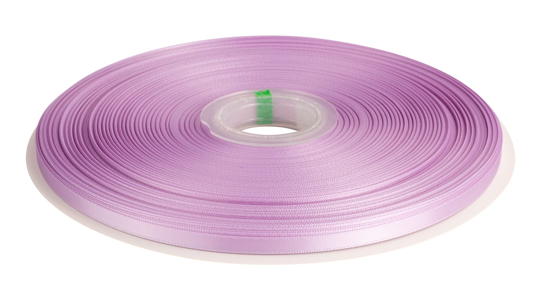 Double Faced Satin Ribbon, 6mm X 91M, Solid Polyester Ribbon for Gift Wrapping, Crafts, Wedding Party Ceremony Decoration, Floral Arrangement, Sewing (Lt. Orchid)