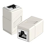 RJ45 Coupler, 2 Pack Ethernet Adapters Female to