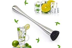 Premium Muddler, 8" Long Stainless Steel Cocktail Muddlers, Muddler for Making Delicious Cocktails, Drinks