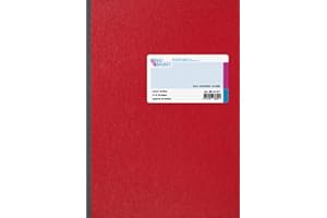 BRUNNEN König & Ebhardt 8614271 Business (Glossy Card A4 210 x 297 Large Squared 48 Pages – Red