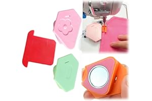 Magnetic Sewing Seam Guide for Sewing Machine, Multifunctional Polygon Magnet Sewing Machine Hem Guide with Scale Universal F