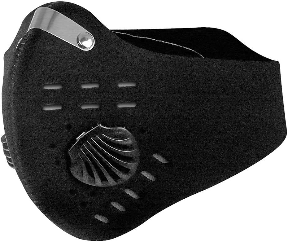 Boodlab Mouth Cover Anti-Dust Cycling Cover Activated Carbon Filtration Exhaust Gas Biking Cover PM 2.5 Face Cover for Running Motorcycling Riding and Hiking