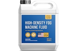 Maplefield High-Density Fog Machine Fluid - 32 oz - Great for Haunted Houses, Spooky Party Decor, and Outdoor Events - Long-Lasting Water-Based Formula - Compatible with 700+ Watt Machines