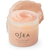 OSEA Salts of the Earth Body Scrub 12 oz - Pink Himalayan Salt Scrub - Gentle Body Exfoliation Skincare - Ideal Spa Gift for Pampering - Clean Beauty &amp; Vegan Body Care
