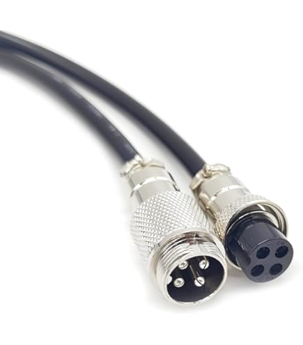 In-line Audio series ケーブル 16コネクタ Amazon.com: GX16 4 Pin Cable Single Female Aviation Cordset, GX16
