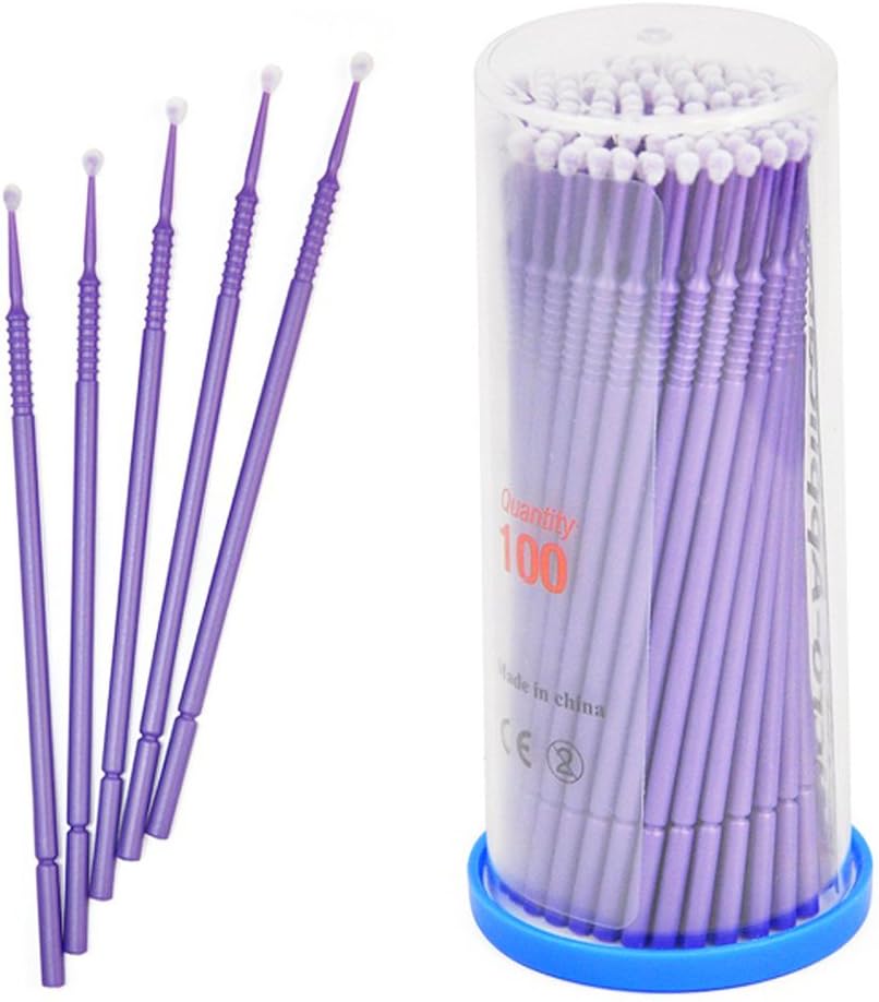 Aszune Eyelash Extension Swabs,Disposable Micro Applicator Brush Eyelash Extension Swab