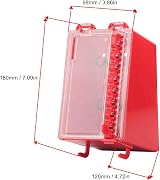 Fockety Lockout Tagout Lock Box 8 Positions Key Station Wall Mount Transparent view 5