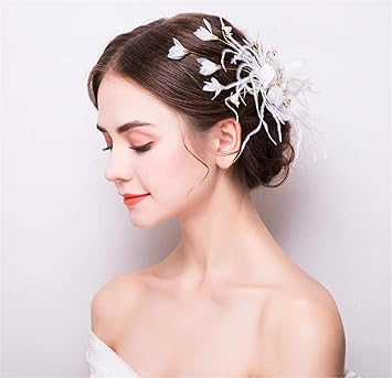 Amazon Com Elegence Z Bridal Hair Accessory Beautiful Beaded