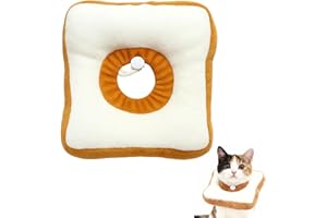 MEISO Soft Cat Cone Collar, Adjustable Toast-Shaped Recovery Cone, Lightweight Pet Kitten Cones to Stop Licking Wound Protect
