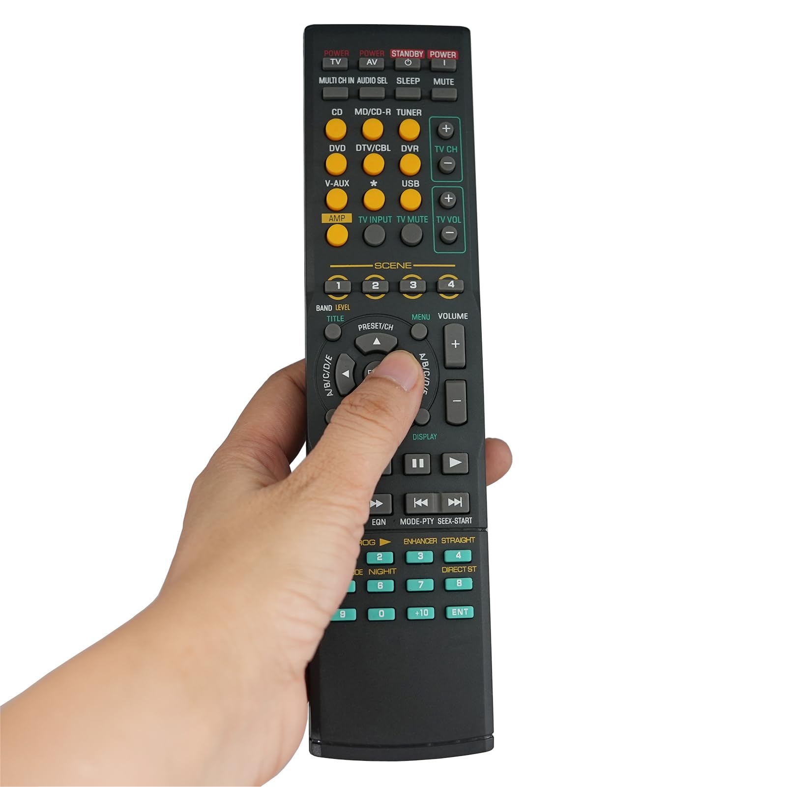 Photo 1 of Remote Replacement Control Fit for RAV254 RAV-254 RX-V457 RXV450 HTR5750 HTR-5750 RXV550 RX-V550 DSP-AX450 for Yamaha AV System