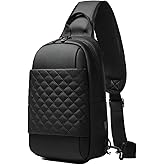 GYakeog men's messenger backpack - waterproof travel bag with usb charging port, compact crossbody purse for commuting & hiking