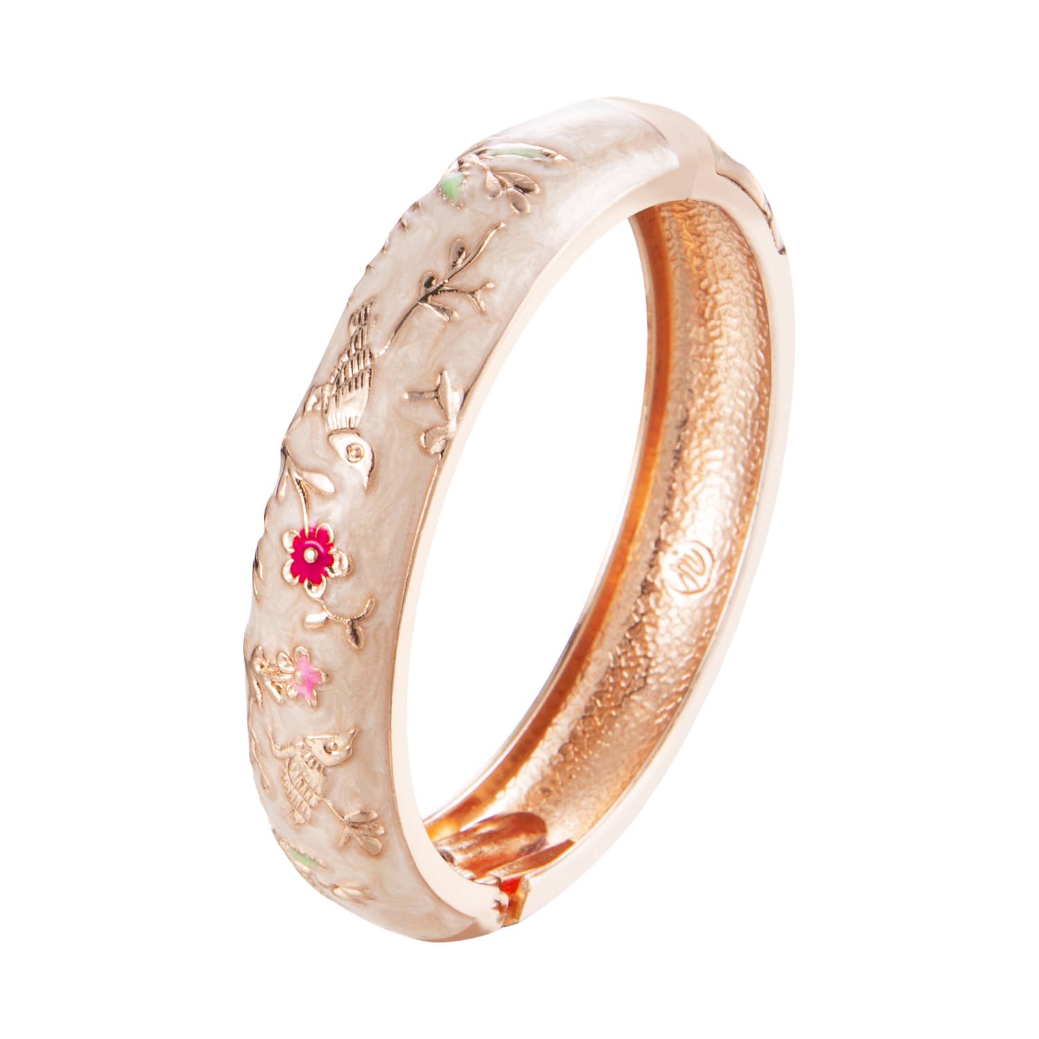 UJOY Cute Animal Pattern Bracelets For Girls Lovely Enamel Bangle For Baby keepsake Childrens Vintage Jewellery keepsake, Chiristmas Friendship Bracelet, Gold Bracelet For Women Birthstone Bracelet — image 1