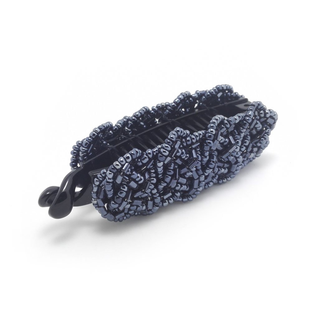 Meilliwish Noble Beautiful Lady Banana Hair Clip Ponytail Holder 1 PCS(H36)(DarkBlue)