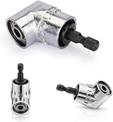 Vakki 105 Degree Right Angle Drill Extension 1/4 Hex Shank Adapter view 1