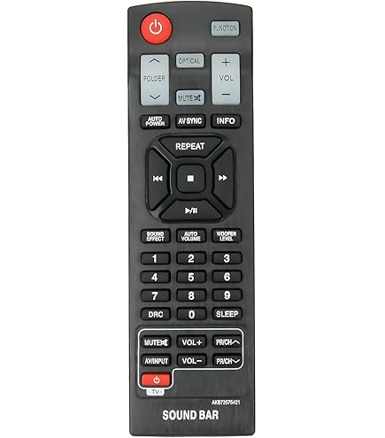 LG　オーディオリモコン　AKB75595361 LG Sound Bar Remote Controller - AKB75595361 – LG Parts