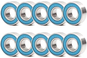 FUSHIBEARING 686-2RS Precision Ball Bearing 6x13x5mm Compatible with Traxxas 5180,6x13mm ABEC-3 Blue Rubber Sealed Ball Bearings (Pick of 10pcs)