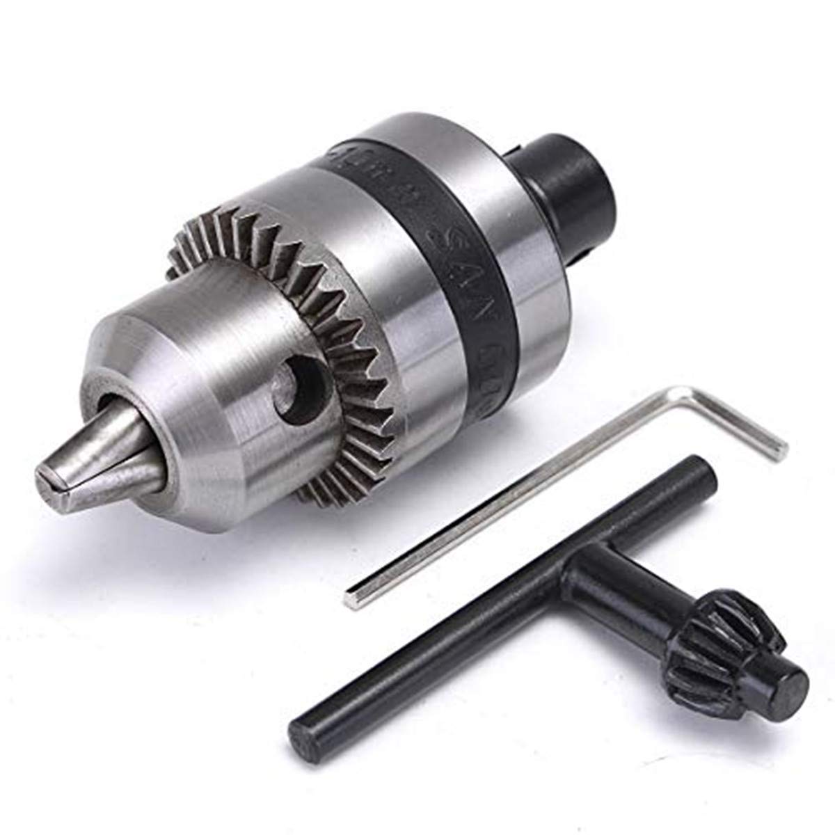 EsportsMJJ 1.5-10mm Electric Drill Chuck with 5mm Steel Shaft Mount B12 Inner Hole Drill Chuck Adapter