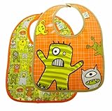 Sugarbooger Mini Bib Gift Set, Hungry Monsters, 2 Count