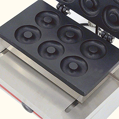 Commercial Donut Machine Maker Stainless Steel Electric Donut Making Machine Donut Waffle Fryer Maker 3-5 Minutes for 6 Donuts