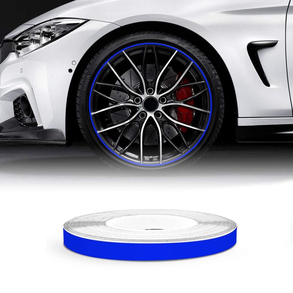 Quattroerre Refractive Wheel Trim for Car Wheels, Blue