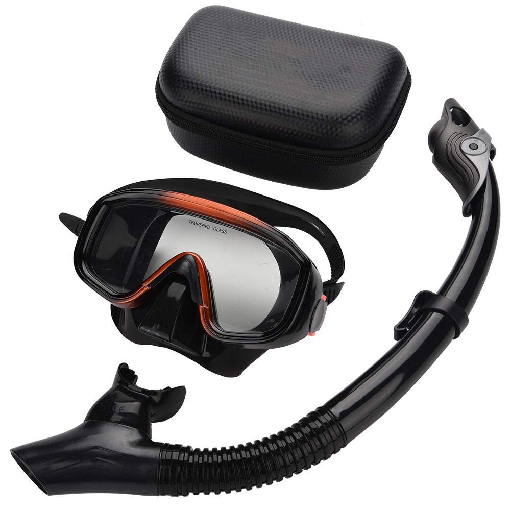 Snorkel Mask,Snorkeling Scuba Dive Glasses, Swimming Glasses Snorkel Set Full Face 180°View Diving Mask With Action Camera Mount