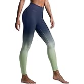 Clbort High Waist Yoga Pants for Women Tummy Control Workout Leggings Gradient Color Pilates Gym Pants for Daily Wear