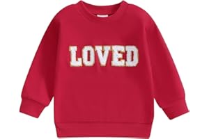 Hnyenmcko Toddler Baby Boy Girl Christmas Outfit Santa Long Sleeve Crewneck Sweatshirt Pullover Tops Baby Fall Clothes
