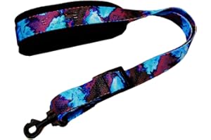 Legacystraps Liquid Purple Neoprene padded Saxophone strap with locking swivel snaphook for Alto, tenor or Soprano Sax Model SSXW Purple Splash