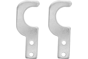 ksngTixe 2 Pcs Heavy Duty Steel Scaffold Step Hooks with Safety Lock, Scaffold Board Retainer Clamps for 2x10 Wood Planks, Se