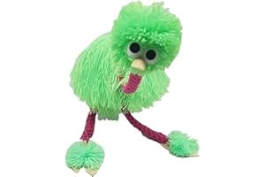 YOUBLEK Ostrich Marionette Toy,Ostrich Puppets Hand Marionette Puppet Hand Made Ostrich Marionette Puppets String Doll Parent-Child Interactive Toys (Green)