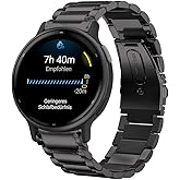 Compatible for Garmin Forerunner 165 Band, Lamshaw 20mm Quick Release Stainless Steel Metal Replacement Straps Compatible wit