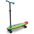 Chillafish Skatieskootie Customizable Training Skateboard and Lean-to-Steer Scooter with Detachable Stability Handlebar, Ages