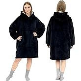 CSONFIT CSONFT Wearable Blanket Oversized for Men Women Hooded Blanket with Sleeves and Pocket One Size Fits Most 55" Length