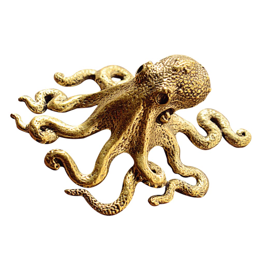 Warmhm Retro Octopus Model Ornament Octopus Statue Figurines Desktop Shape Adornment