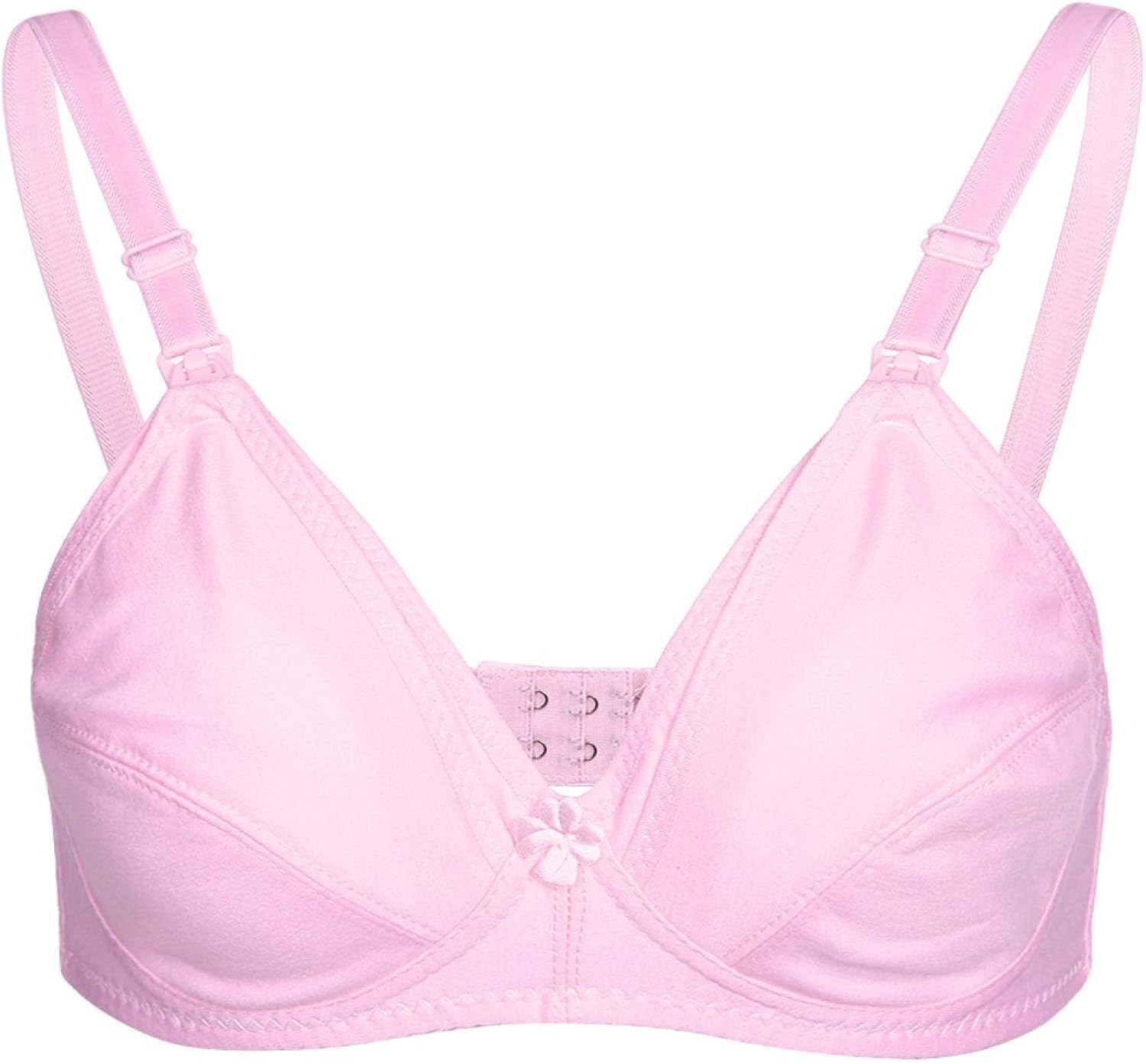 Credible Women’s Nursing Bra， Wireless Seamless Maternity Bra Cotton