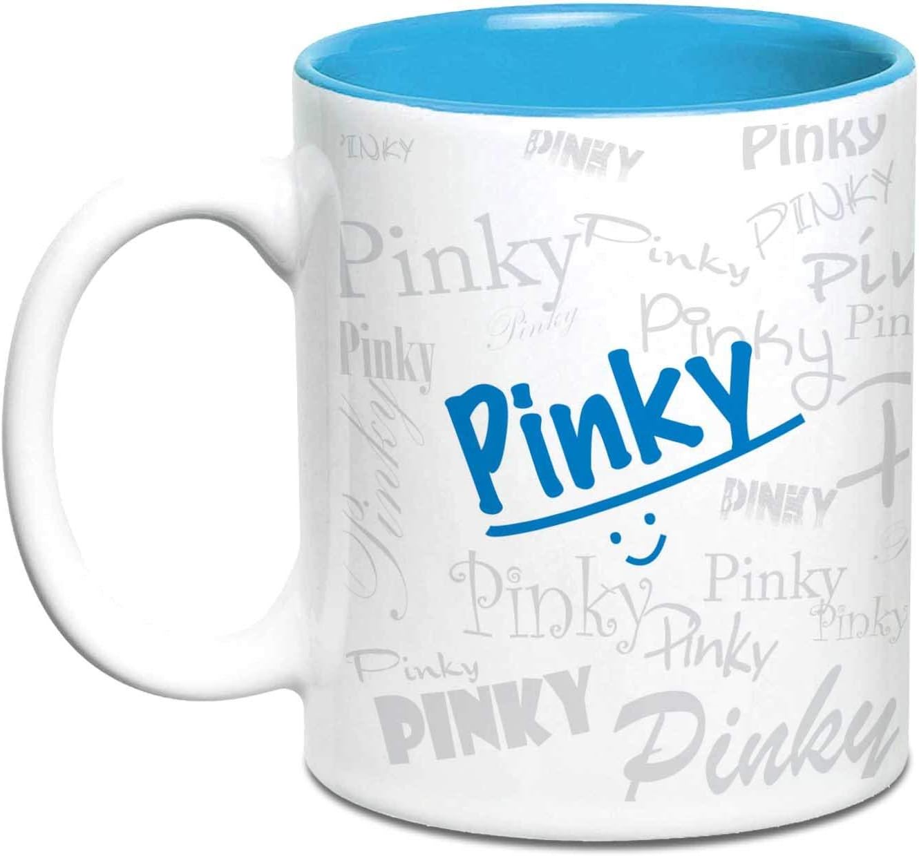 Hot Muggs Me Graffiti Mug - Pinky Personalised Name Ceramic, 315ml, 1 Unit