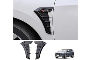 JIEOSDIN Car Accessories Side Door Air Flow Fender Vent Outlet Cover Trim Decor Sticker Compatible with Nissan New Rogue 2021 2022 2023 (Glossy Black) 2PCS ABS