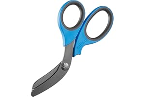 XSHEAR® 7.5” Extreme Duty Trauma Shears. Tough and Durable Medical Scissors for the Paramedic, EMT, Nurse or any Emergency Healthcare Provider - Blue/Gray
