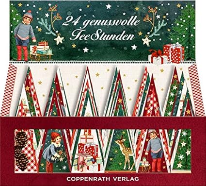 24 Tannenbäumchen mit Teebeutel - 24 genussvolle TeeStunden