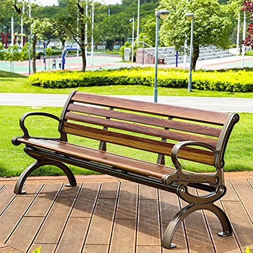 household products Parkbank Im Freien, Korrosionsbeständiger 3-Sitzer-Freizeitstuhl Aus Aluminiumguss, Gartenbank Mit… – Bild 4