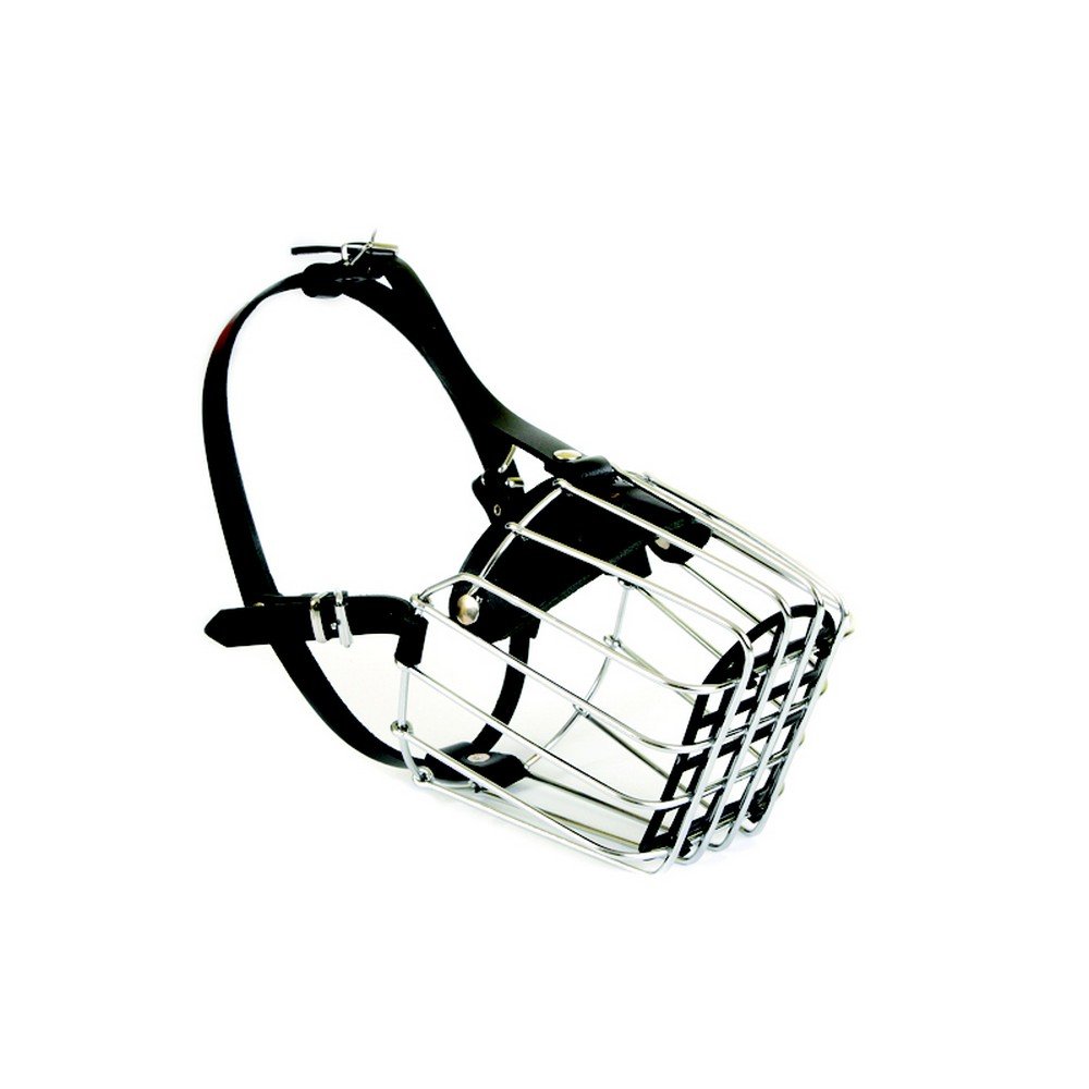 Dingo Metal Muzzle for Deutscher Boxer Bitch 35 cm Circuit Below Eyes, 7 cm Metal Wire Length 14011