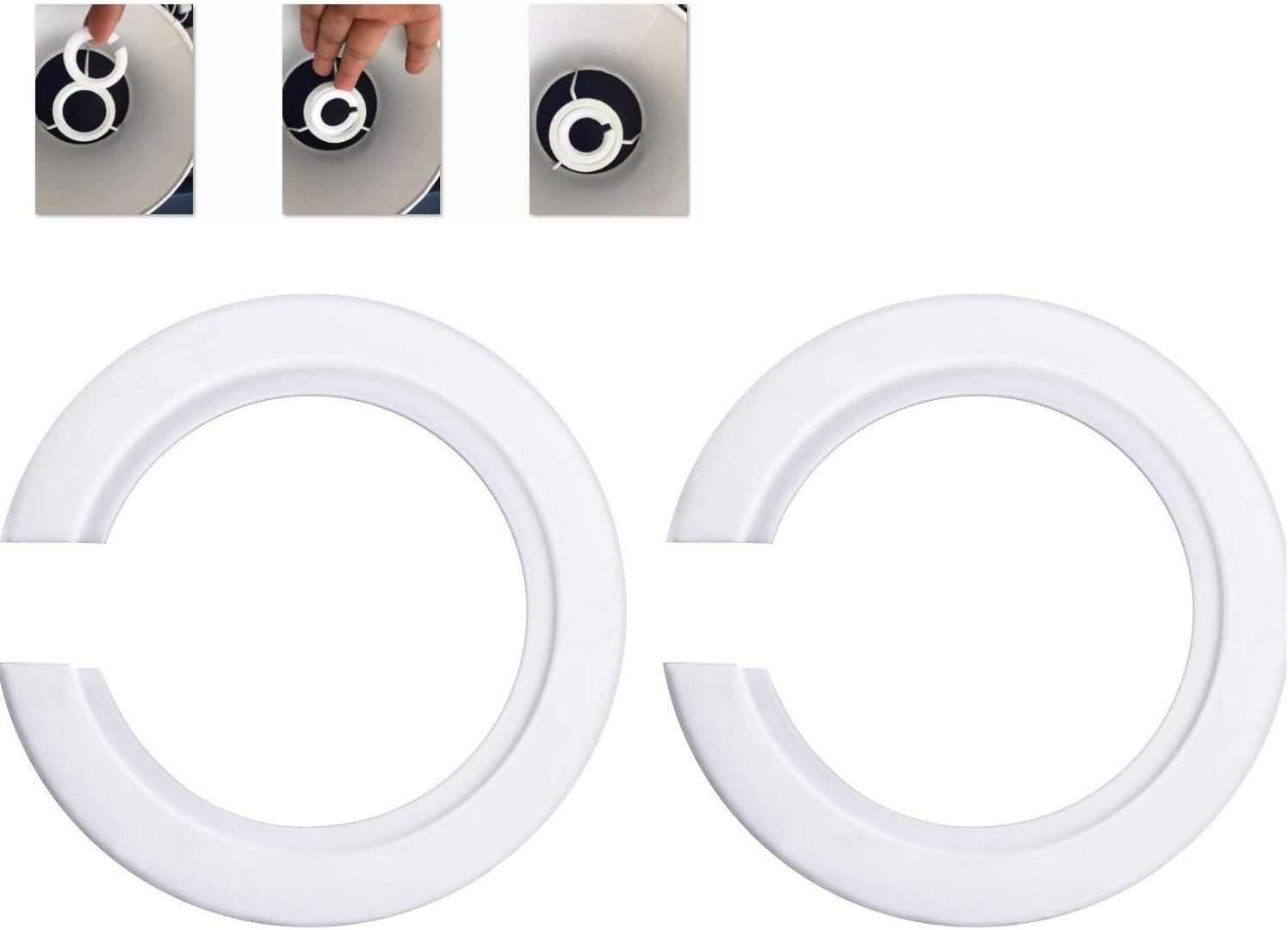 2 Pack E27 to E14 Lamp Shade Ring Converter，42mm to 29mm to Support