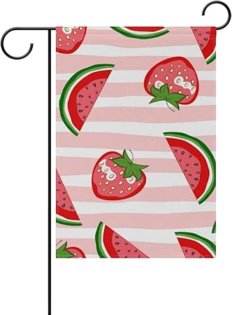 Amazon Com Ldiy Pink Watermelon Garden Yard Flag Outdoor