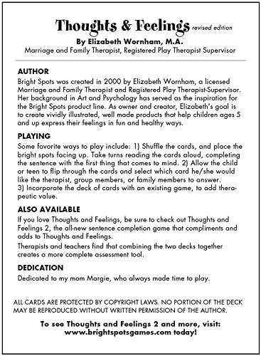 Thoughts and Feelings: A Sentence Completion Card Game