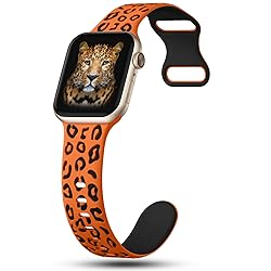 CreateGreat Sport Leopard Engraved Bands Compatible