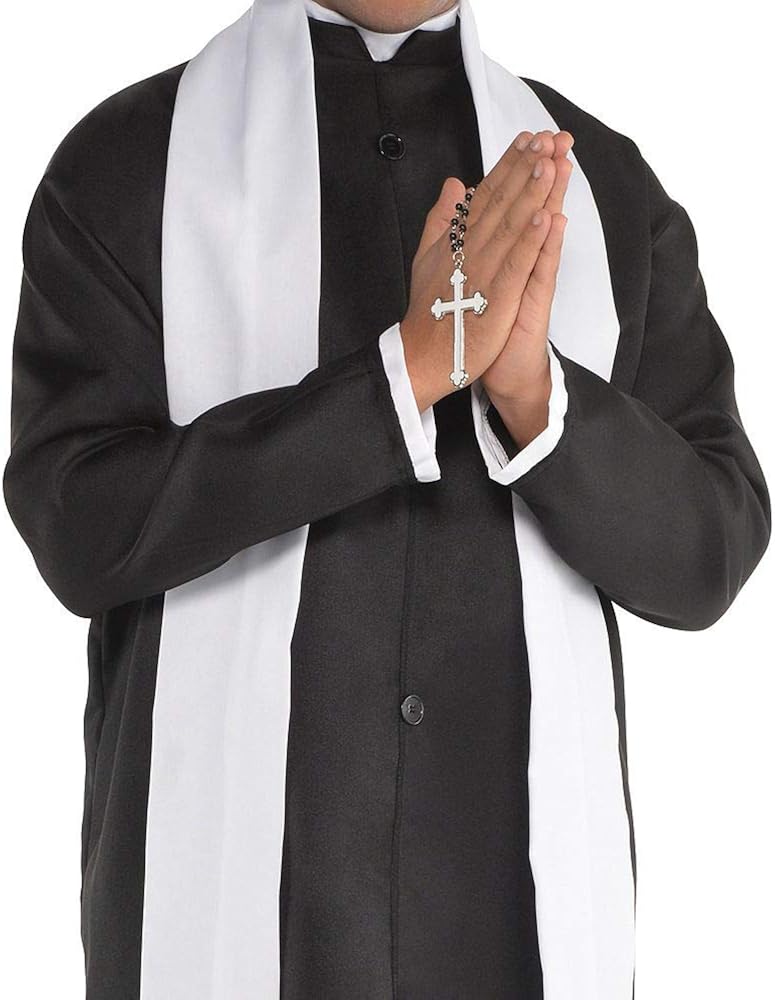 Amscan 840231 Adult Father Priest Costume Set - Standard Size: Toys & Games