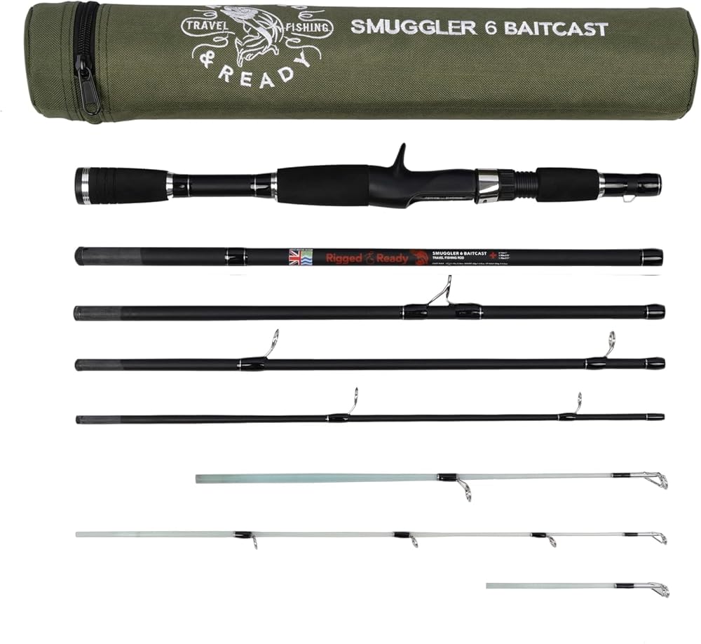 Rigged & Ready Smuggler 6 Baitcast Travel Rod Case 170 190 215 cm